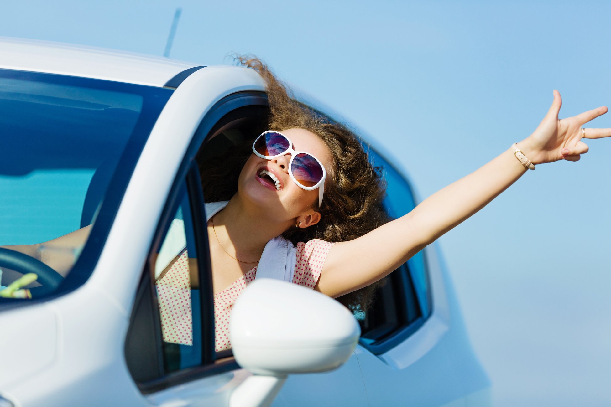 Woman Driving Car